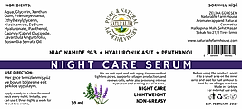 NICHT CARE SERUM (GECE BAKIM SERUMU)