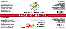 FACE CARE OIL (Leke Karşıtı Yüz Bakım Yağı)